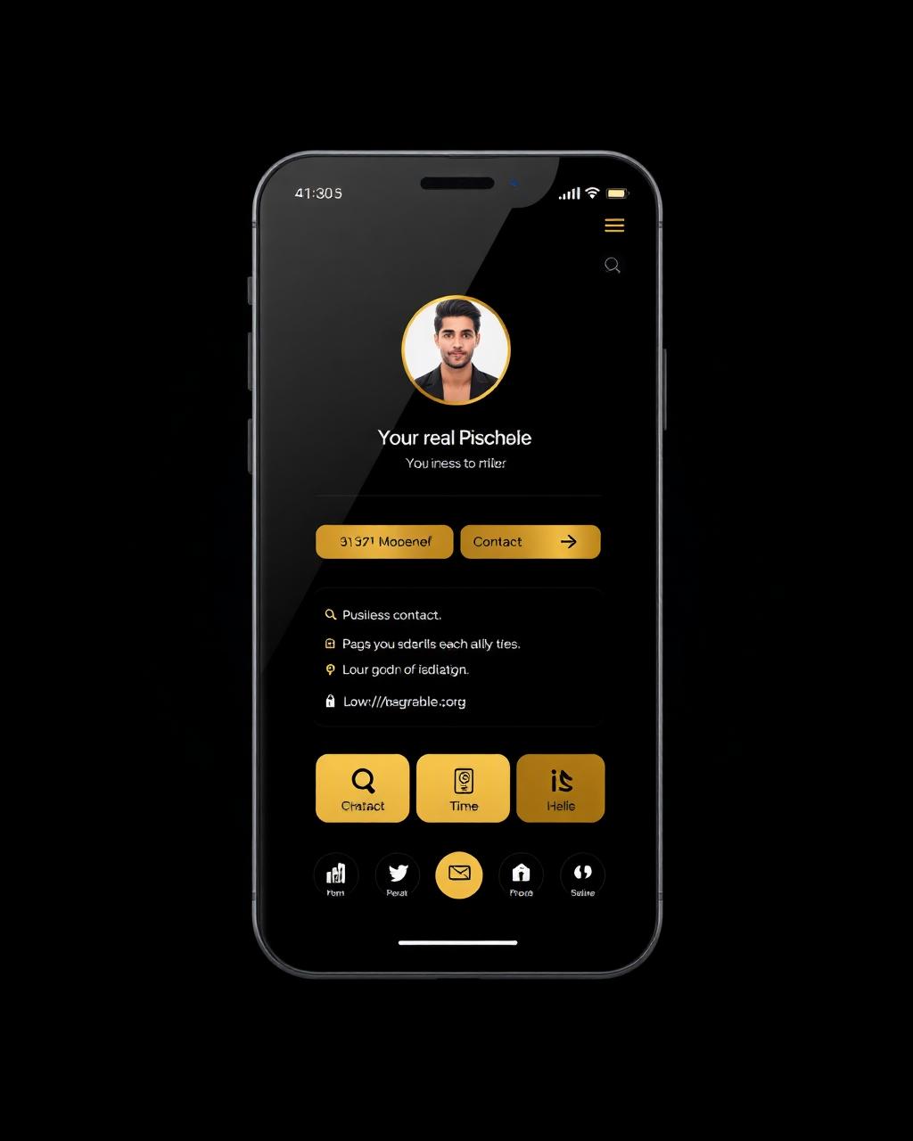 TapCD dijital profil telefon görünümü